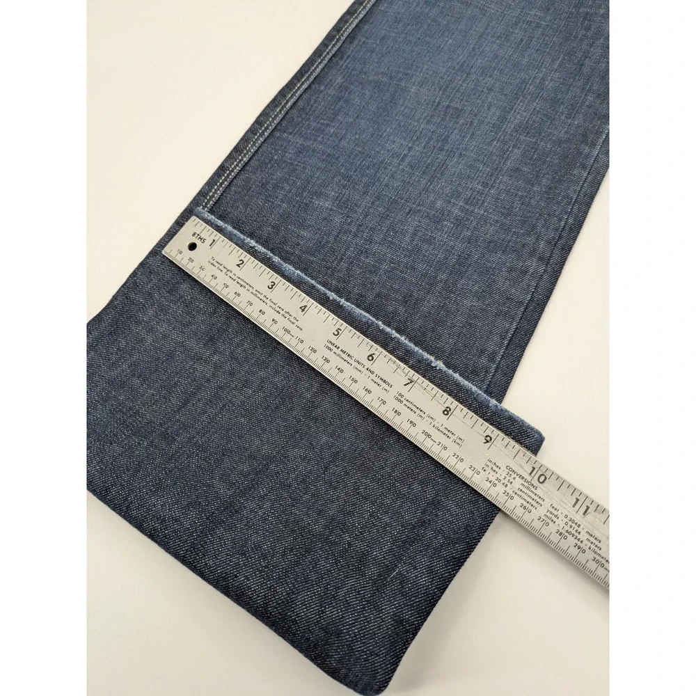 James Cured by Seun‎ Hitch Low-Rise Flare Jeans in Atlantic Wash USA Size 33 Y2K